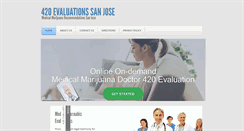 Desktop Screenshot of 420evaluationssanjose.com